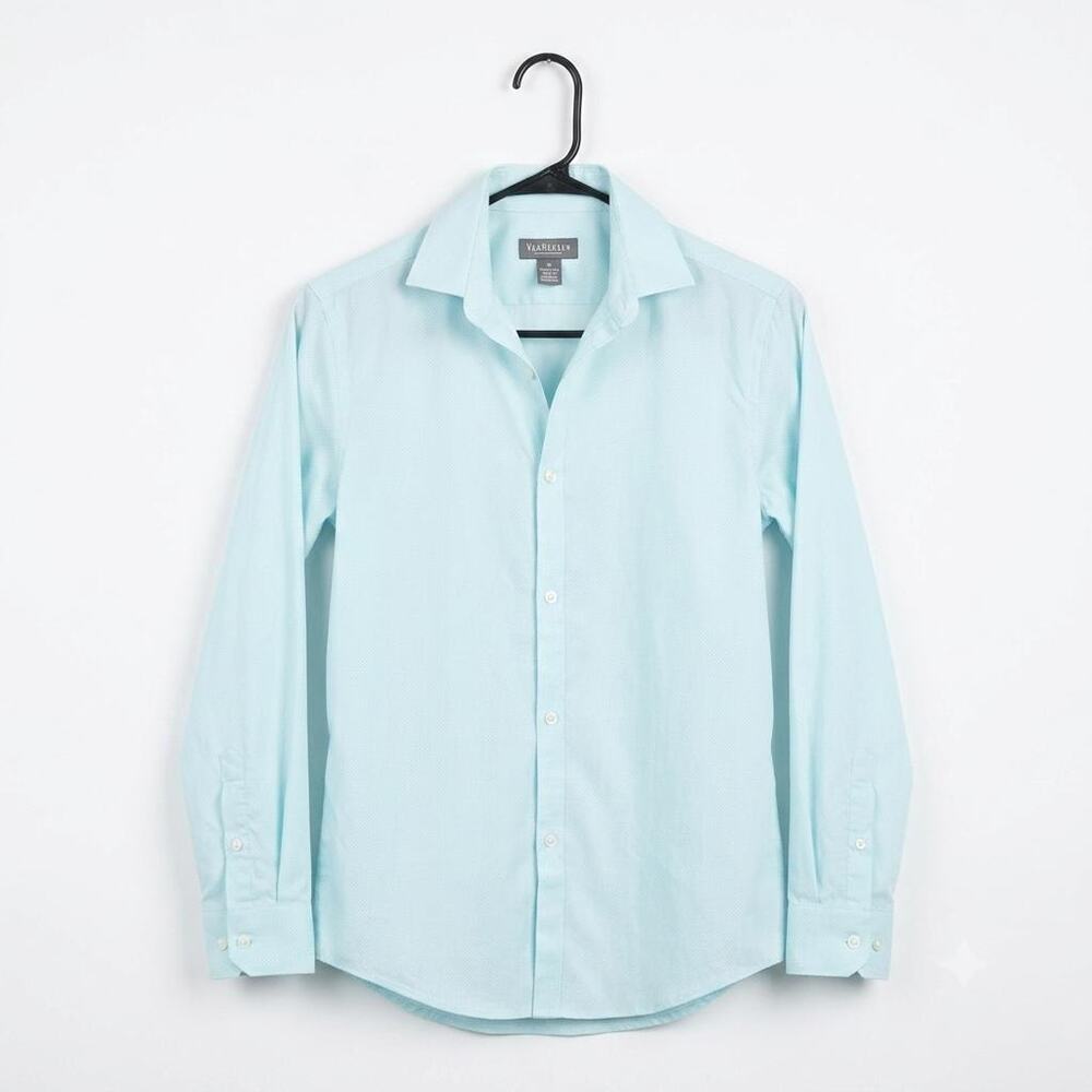Van Heusen Men's Long-Sleeve Dobby Textured Dress Shirt